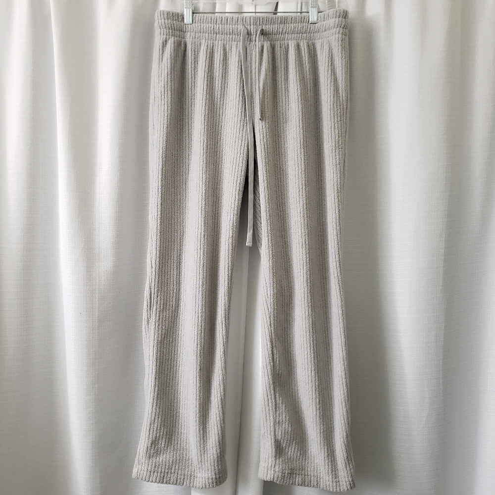 Large Life Rocks Light Gray Ribbed Sleep Pants